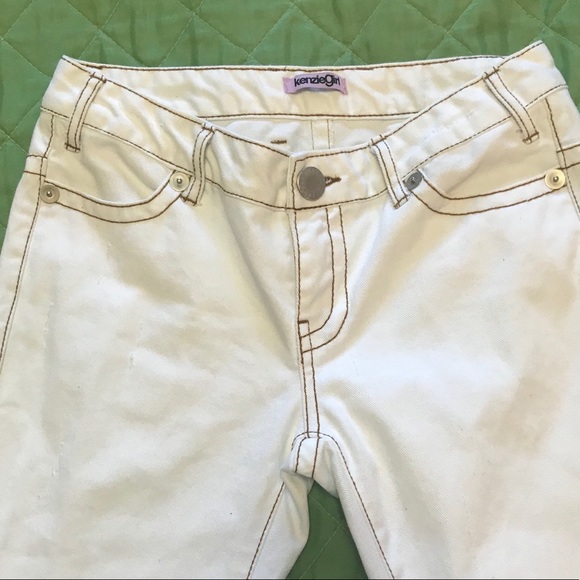 White Embroidered Kenzie Girl Jean - Picture 3 of 6